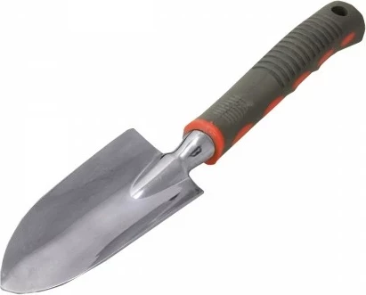 Lopatkë kopshti PROLINE 40065, çelik inox, dorezë ergonomike, gri/zezë-kuqe