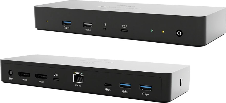 Docking stacion I-TEC Thunderbolt 4 Intelligent Dual Display DS, 2x DP, GLAN, PD 90W, e zezë