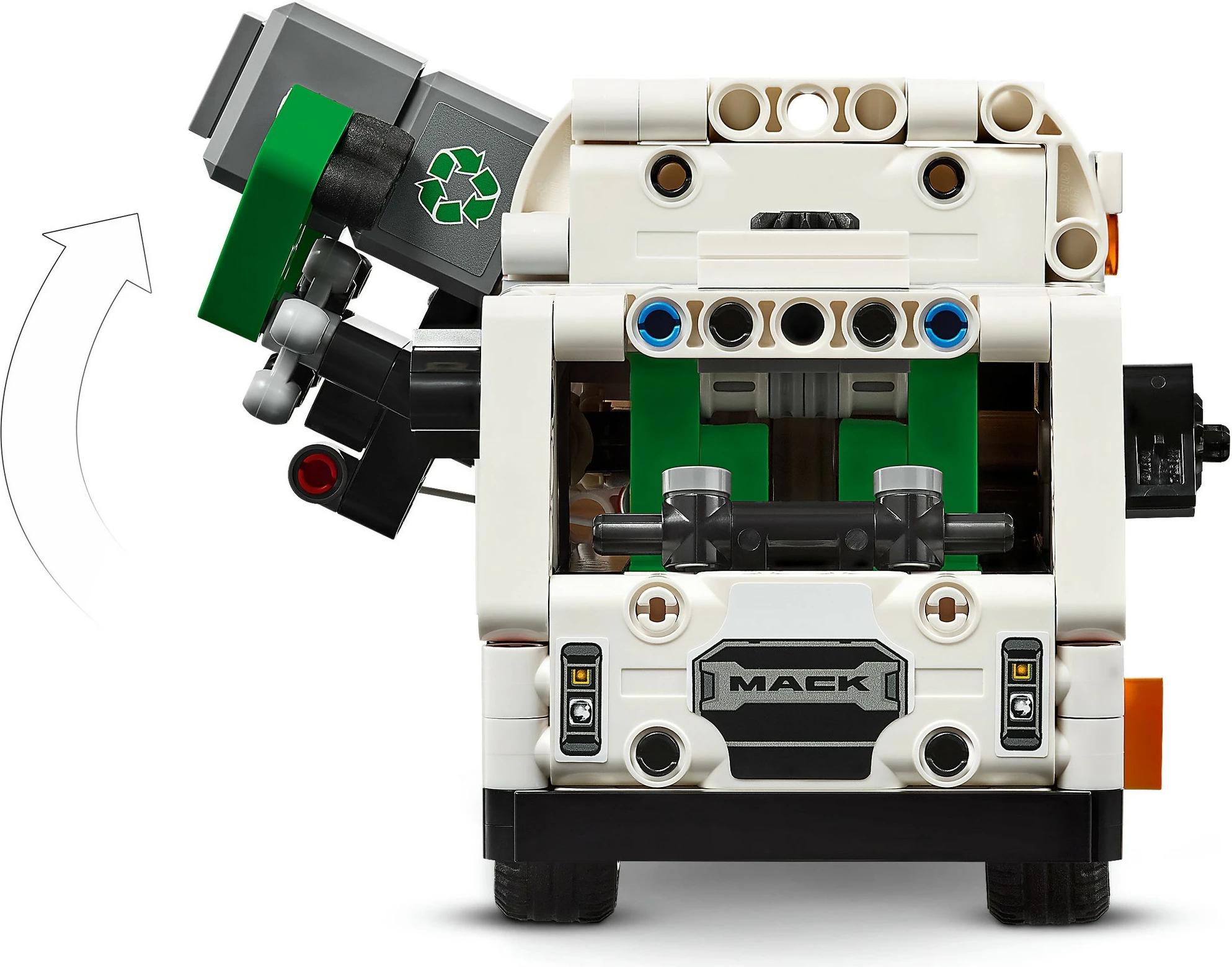 Set ndërtimi LEGO Technic Mack LR Electric Garbage Truck 503 pjesë shumëngjyrëshe