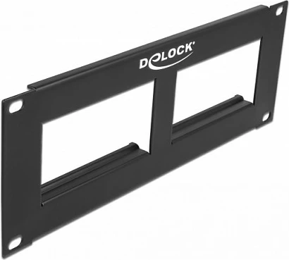 Patch panel DeLOCK Easy 45 10", 2U, 2x prerje 90.5 x 45.2 mm, i zi