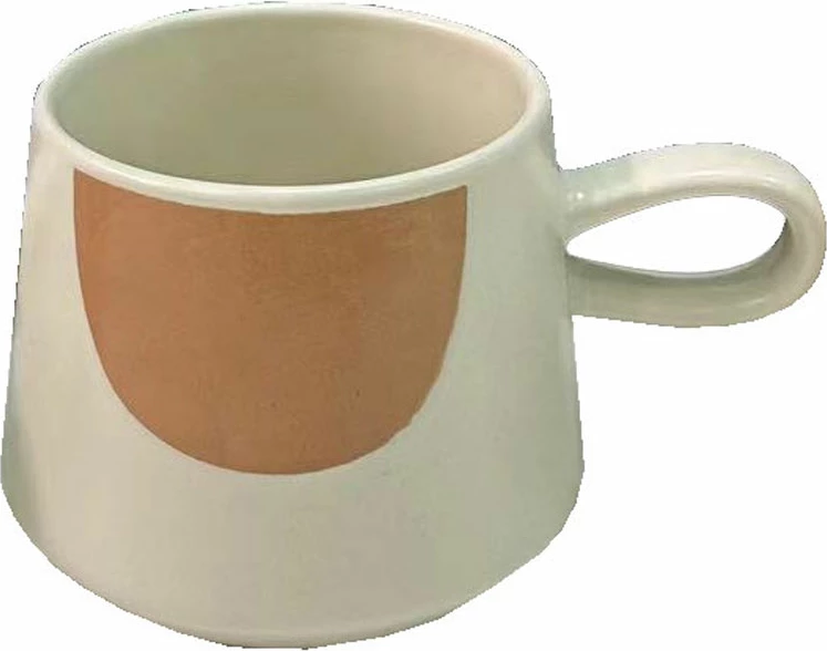 Filxhan Scandi, porcelan New Bone China, i bardhë-bezhë, 8x8x8cm