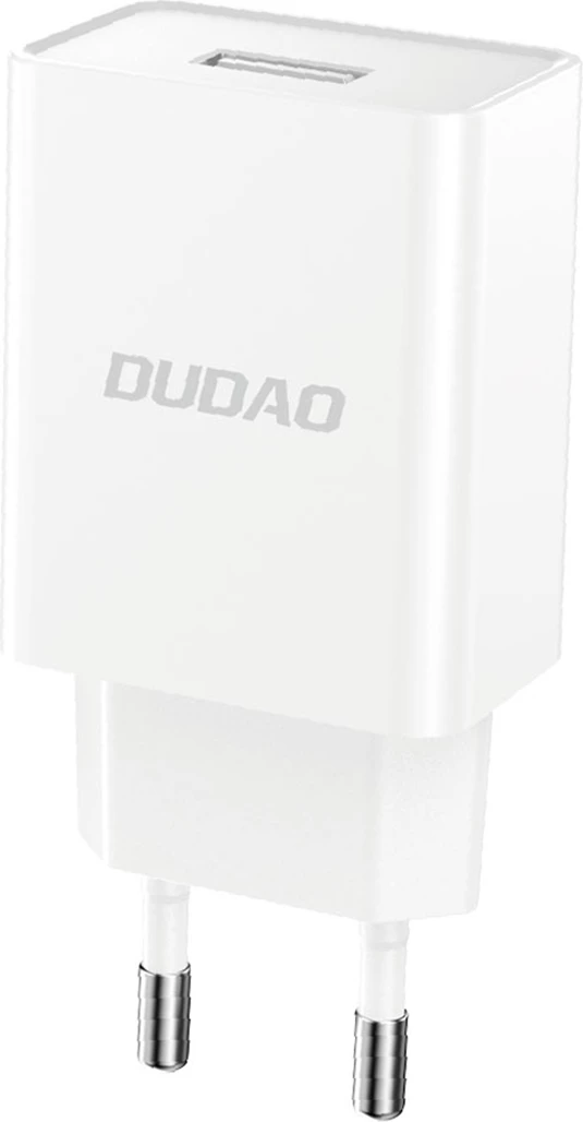 Karikues muri Dudao A4EU me USB-A 2.1A, me kabllo USB-A në Lightning, Bardhë