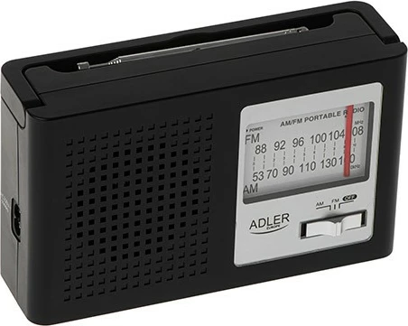 Radio portativ Adler AD1909 AM/FM, mono, 4 W, 3.5 mm jack, e zezë