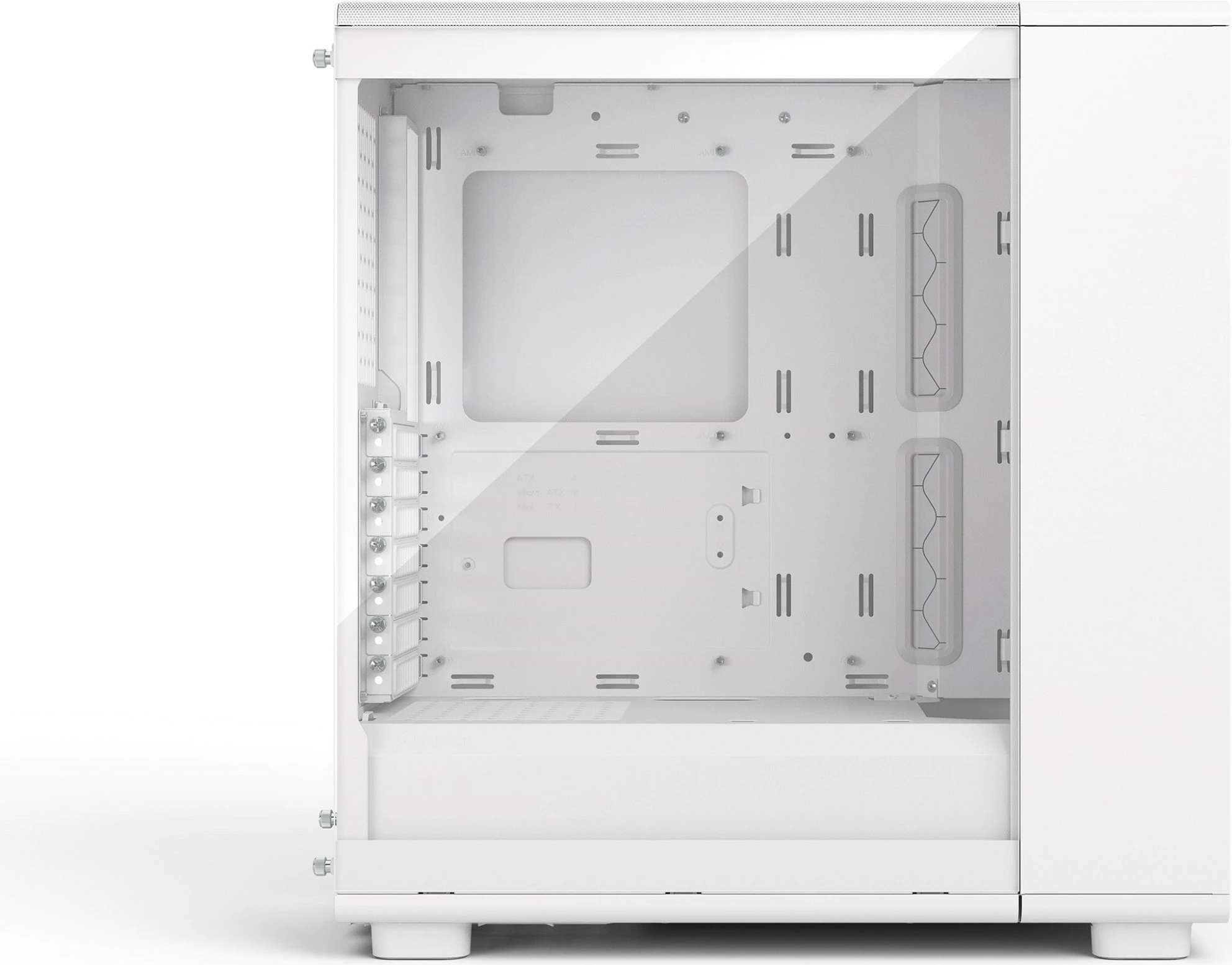 Kasë Fractal Design Epoch TG Clear Tint (FD-C-EPO1A-03), Midi Tower ATX/mATX/Mini-ITX, 3x Momentum 12 fans, e bardhë