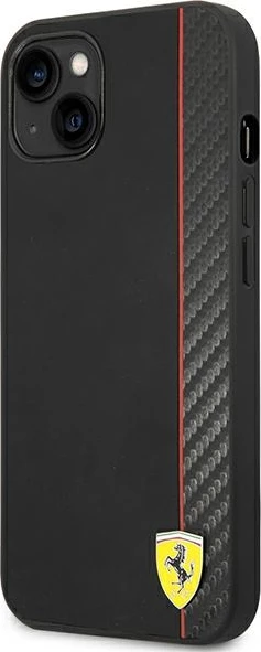 Mbështjellës Ferrari FEHCP14MAXBK për iPhone 14 Plus 6.7", hardcase, karbon, zi