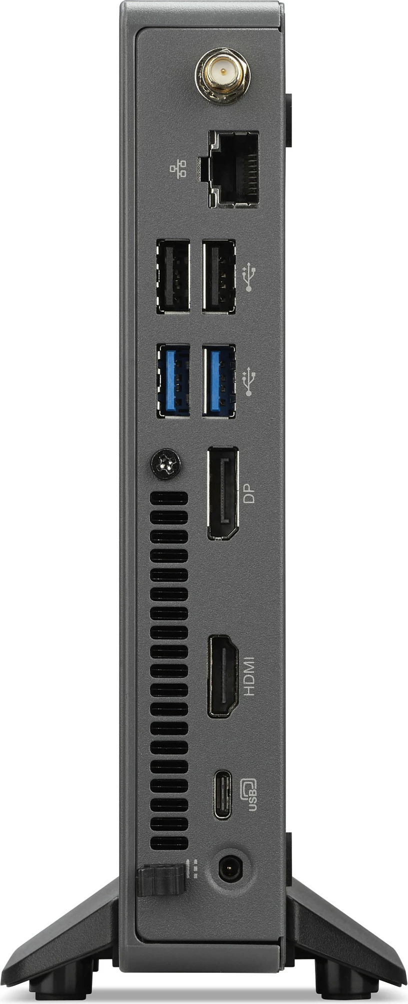 Mini PC Acer Veriton Essential VN2595G, Core 3-100U, 8GB RAM, 256GB SSD, Windows 11 Pro, gri e errët