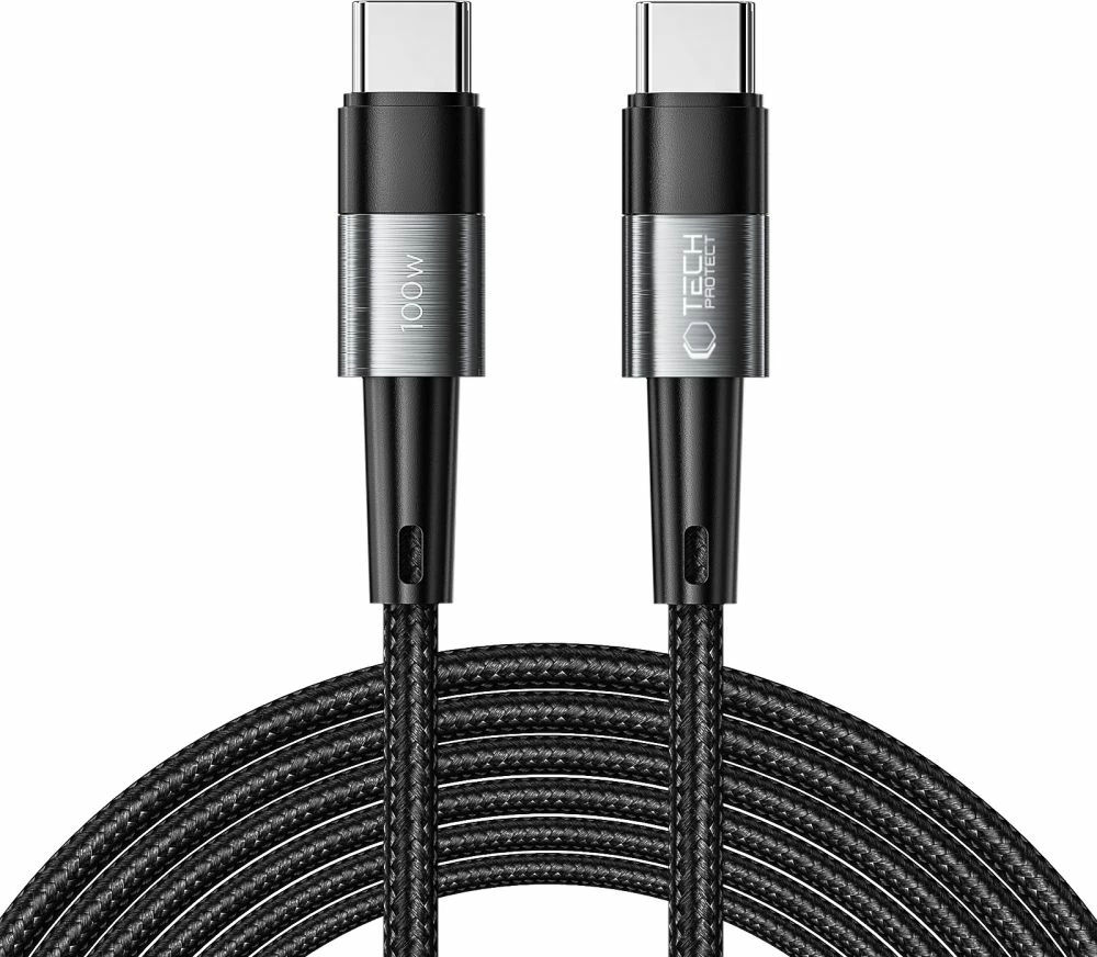 Kabllo USB-C/USB-C Tech-Protect UltraBoost 3m, 100W, Gri