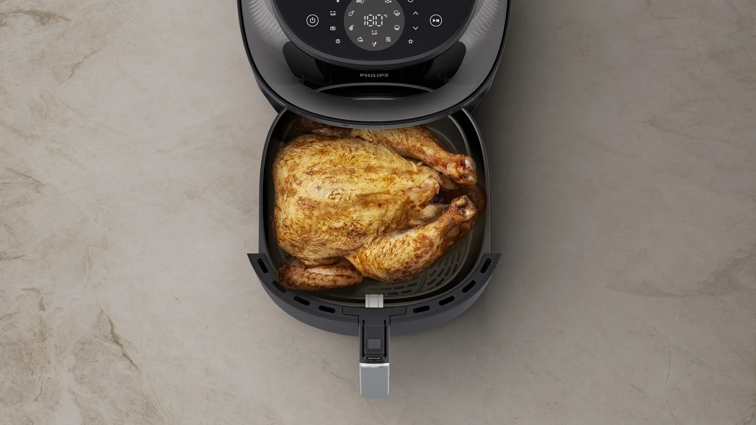Fritezë me ajër Philips NA342/00, 2000W, 16 programe, touch, Gold
