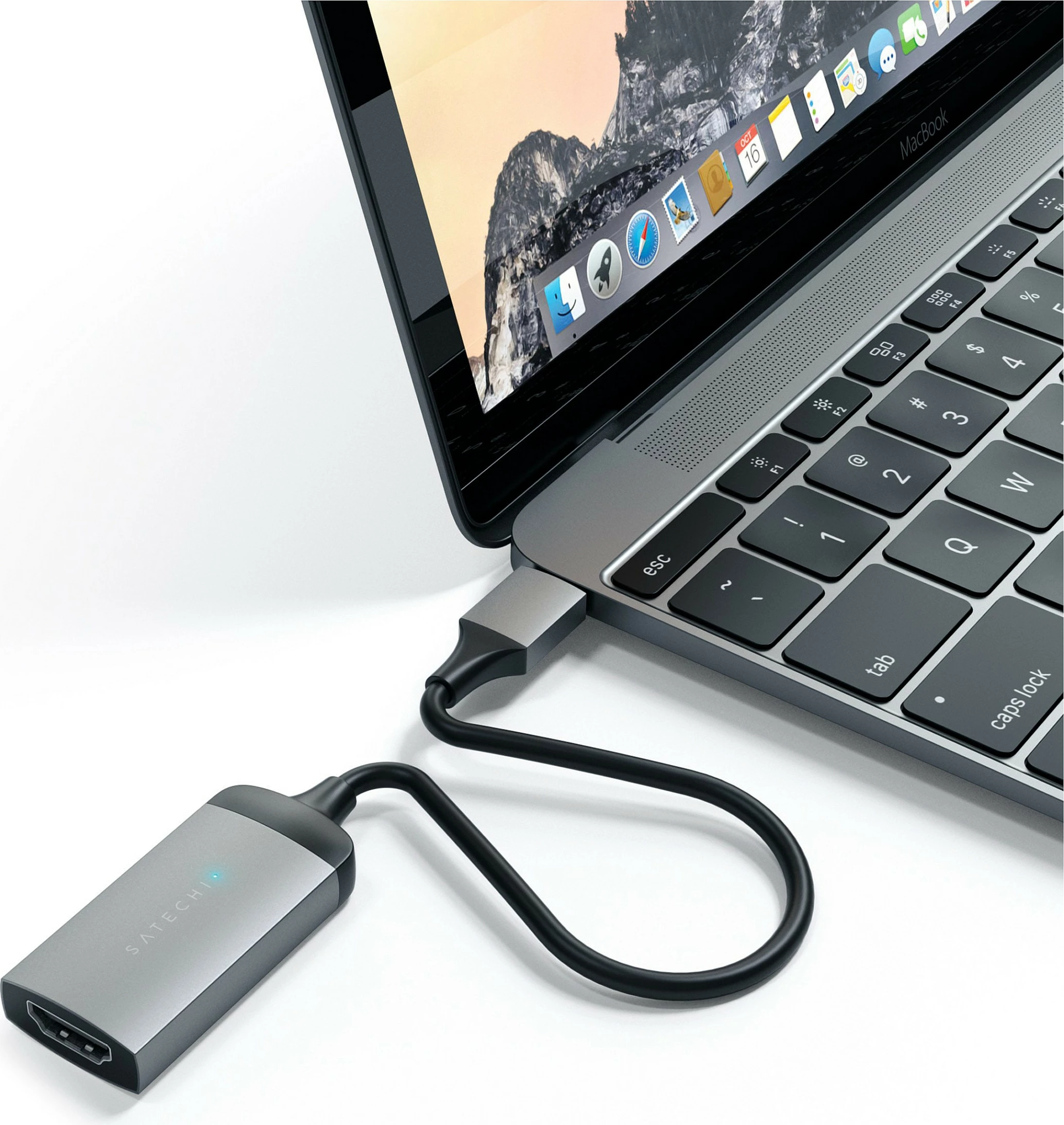 Adapter USB-C në HDMI Satechi ST-TC4KHAM, 4K, gri hapësinor