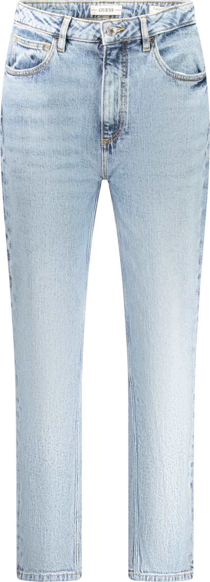 Xhinse femra GUESS JEANS Mom Jeans, të kaltërta të çelta