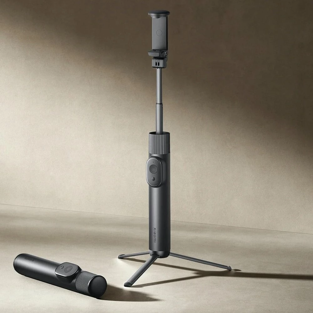 Shkop selfie Xiaomi Mini BHR083KGL, me tripod dhe Bluetooth, 52 cm, i zi