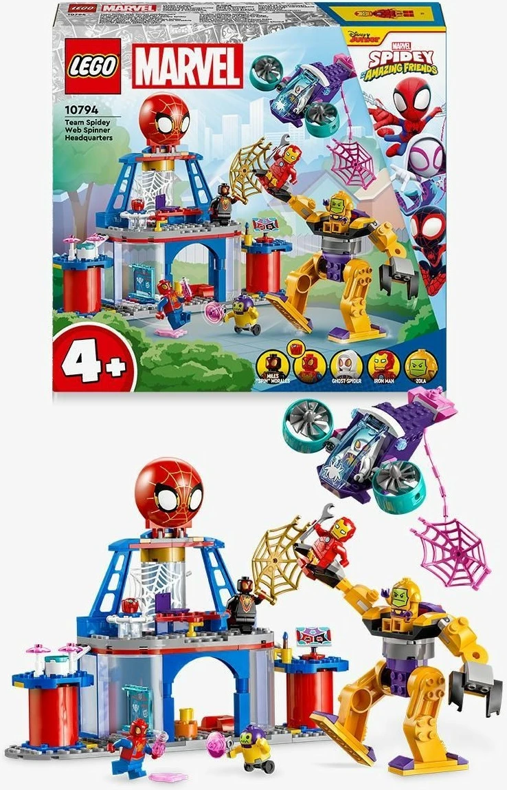 Set LEGO Marvel 10794 Spidey Team Headquarters, lodër ndërtimi për fëmijë