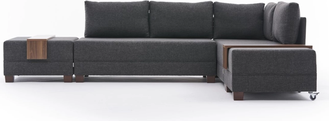 Kënd-sofë krevate Fly, ngjyrë antracit, Atelier del Sofa