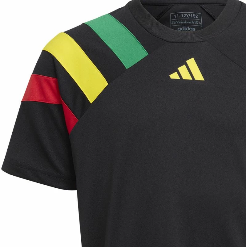 Fanellë futbolli për fëmijë adidas, e zezë [Madhësia: 128 cm]