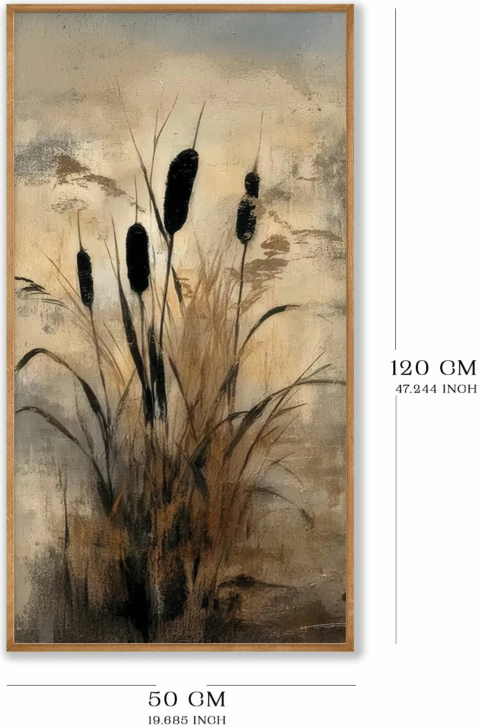 Pikturë dekorative me kornizë MDF, Wallity, Artsmdfyty94-12050, shumëngjyrëshe, 120x50cm