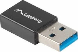 Adapter USB-A në USB-C Lanberg AD-UC-UA-01 USB 3.1, i zi