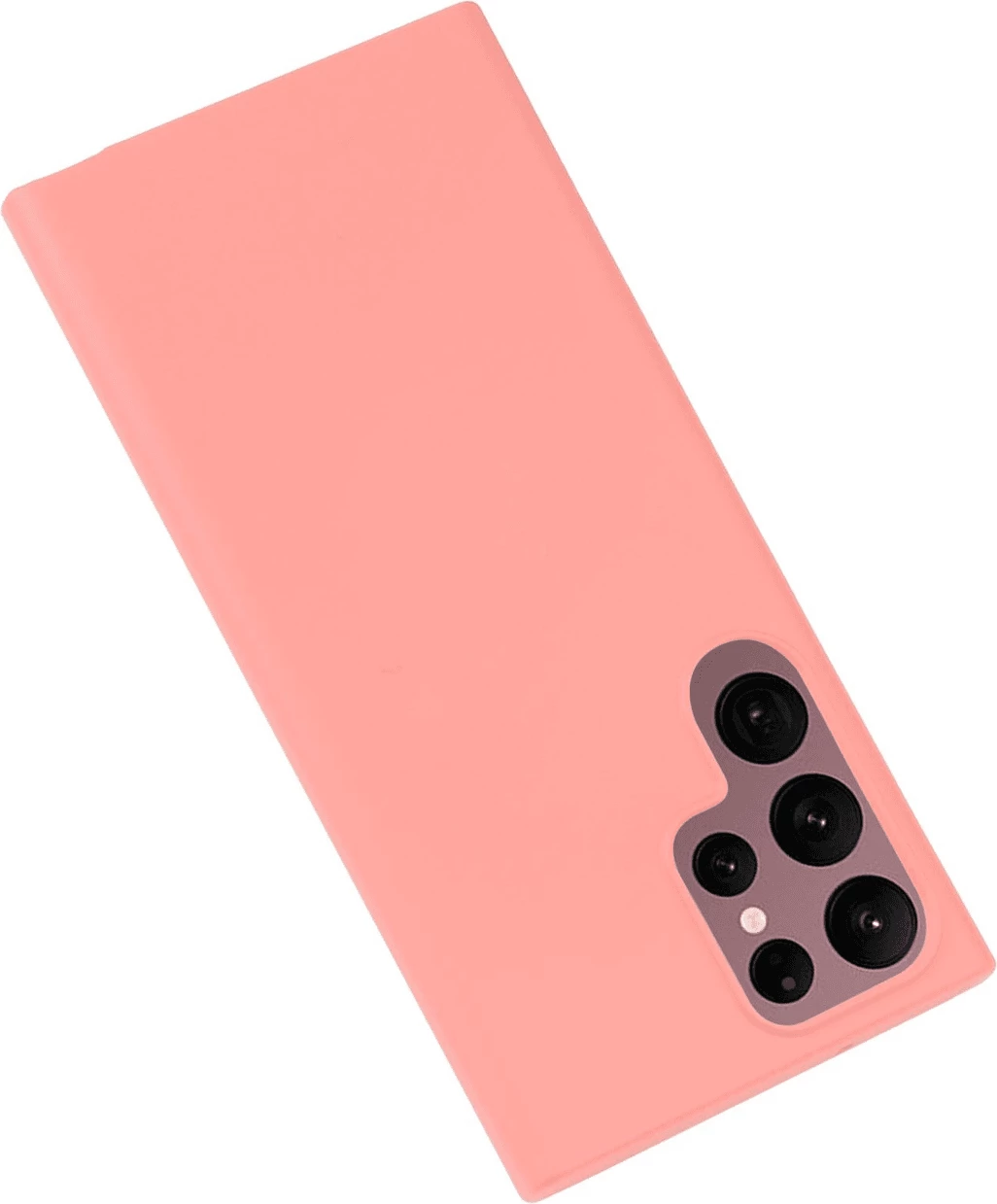 Mbështjellës silikoni Goospery Soft Feeling për Samsung Galaxy S23 Ultra 5G, rozë