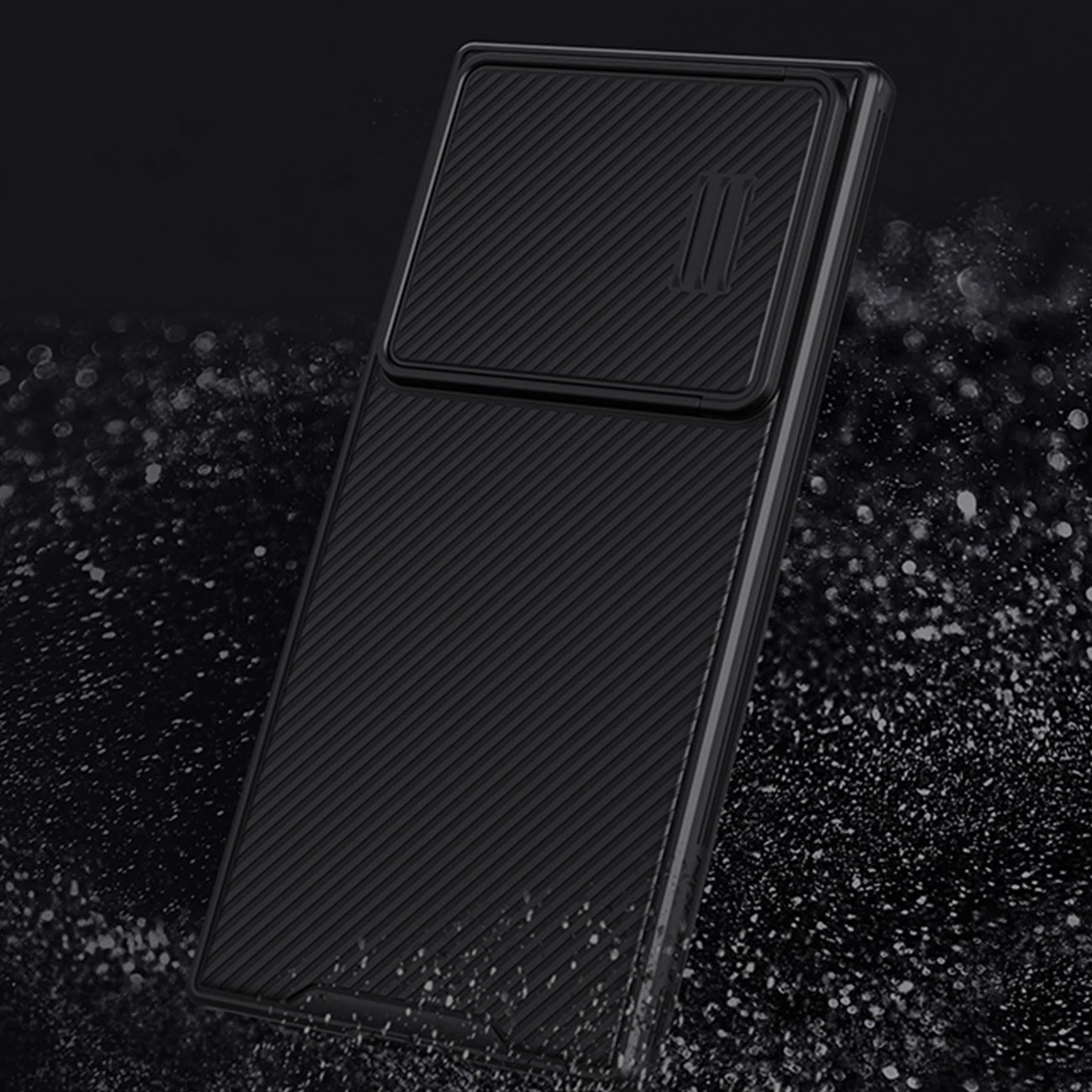 Mbështjellës Nillkin CamShield S Case për Samsung Galaxy S23 Ultra, me kapak kamere, Kaltër