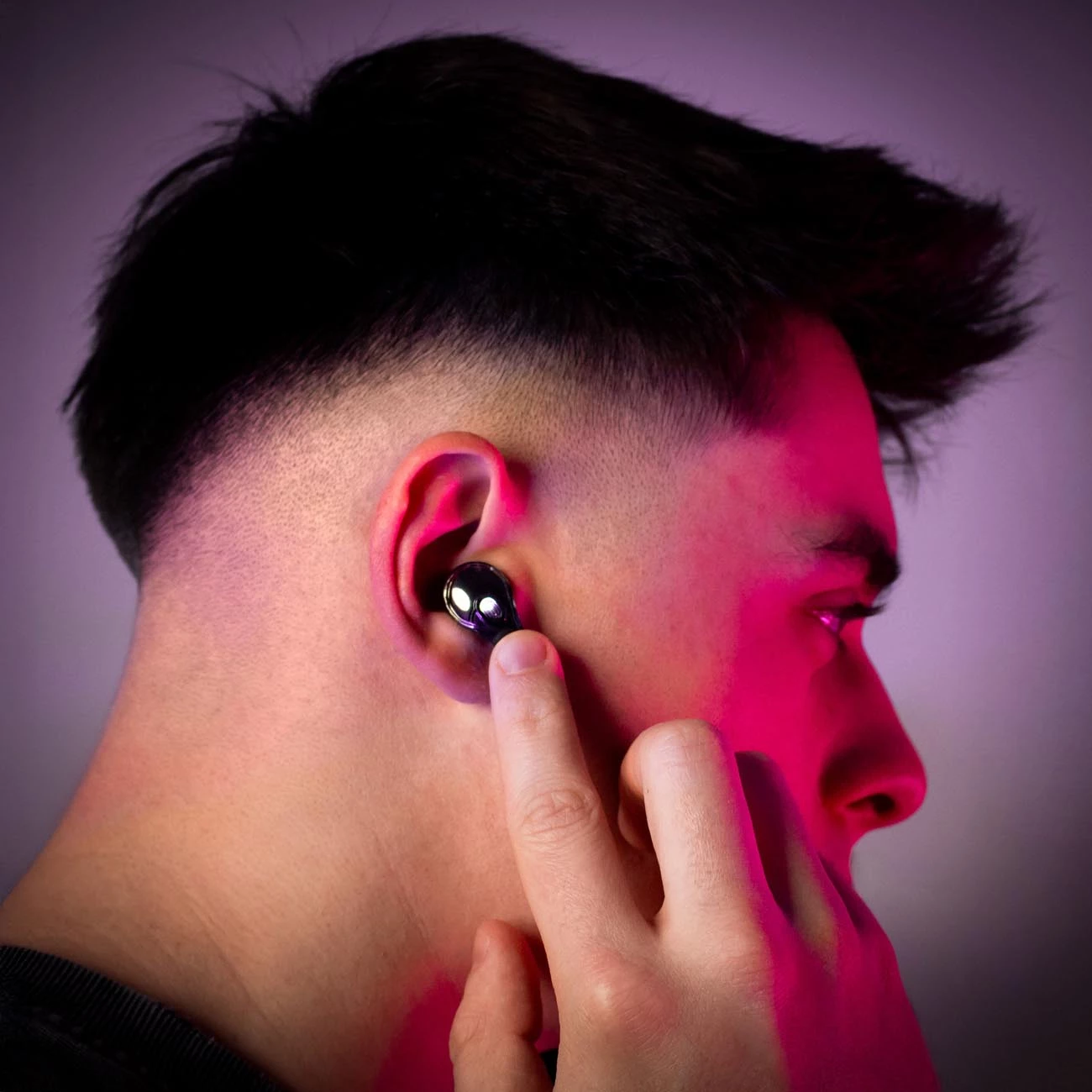 Kufje Acefast T8 TWS wireless, Bluetooth 5.3, me kuti karikimi, Violet