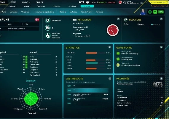 Tennis Manager 2022 EN/DE/FR/IT/ES Global