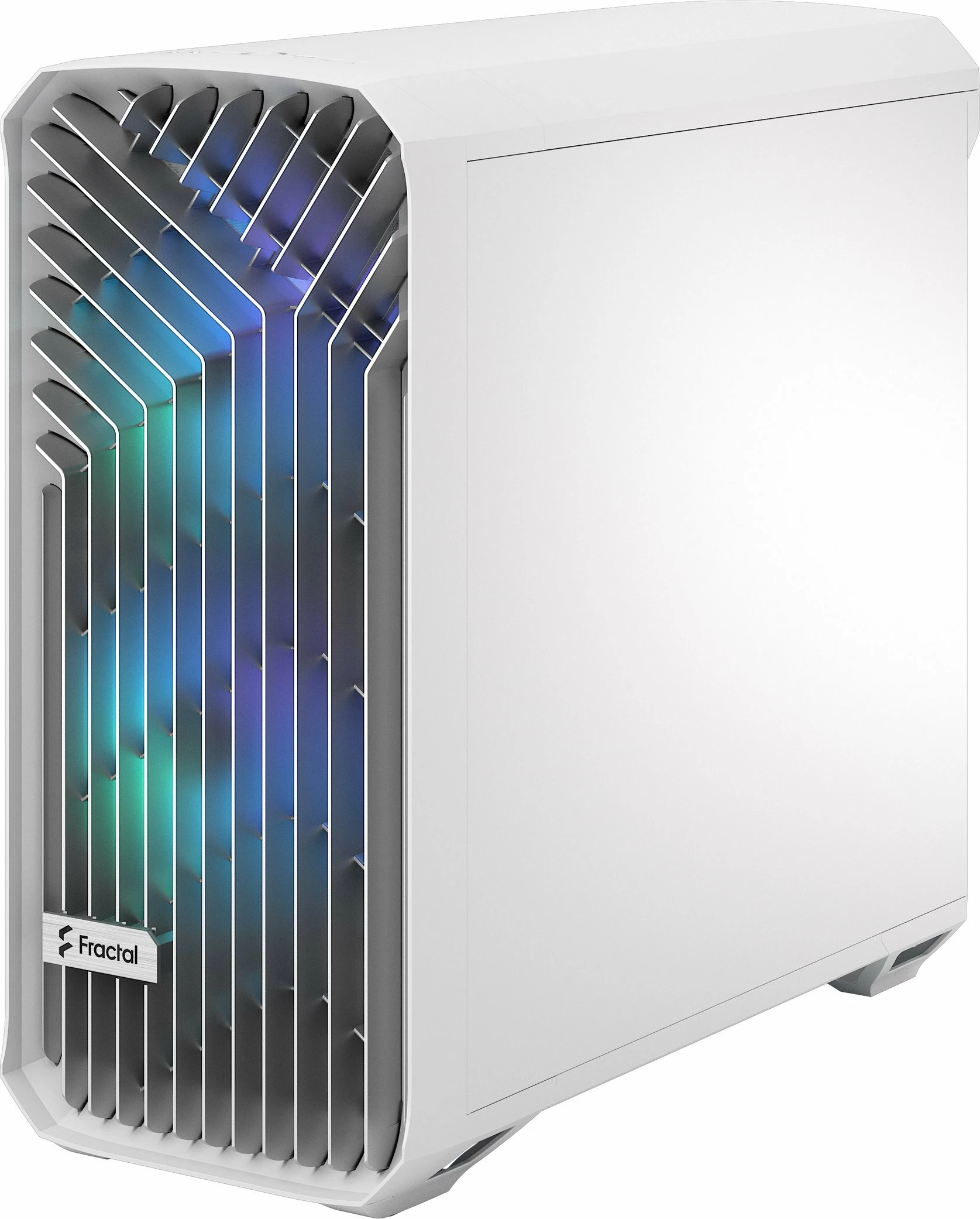 Kasë Fractal Design Torrent RGB TG Clear Tint (FD-C-TOR1A-07) Full Tower ATX/eATX, 5 ventilatorë, USB-C, e bardhë