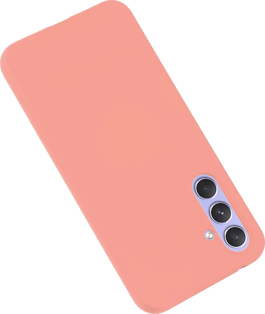 Mbështjellës silikoni Goospery Soft Feeling për Samsung Galaxy A14, rozë
