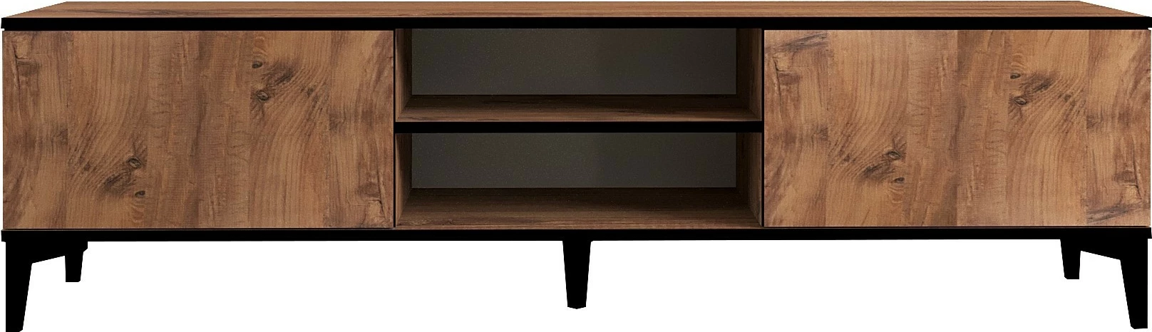 Komodë TV Hanah Home, ngjyrë Atlantic Pine dhe e zezë
