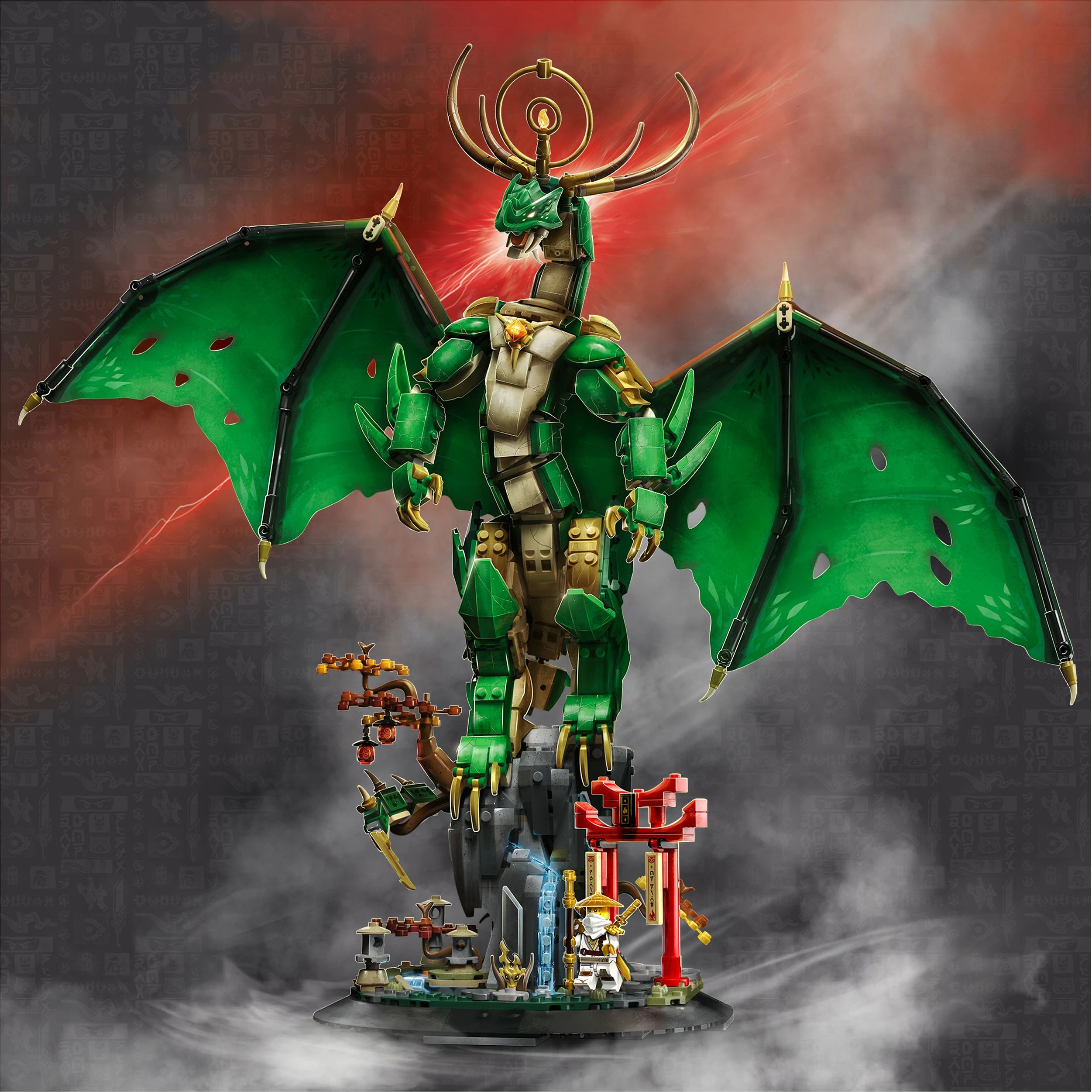 Set ndërtimi LEGO NINJAGO The Guardian Dragon 71847, 1650 copë, 14+, shumëngjyrësh