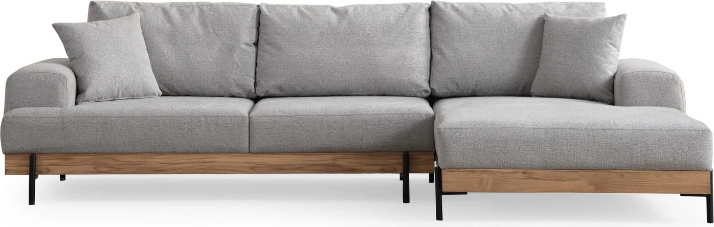 Këndare Atelier del Sofa, Eti Oak, e djathtë, ngjyrë gri