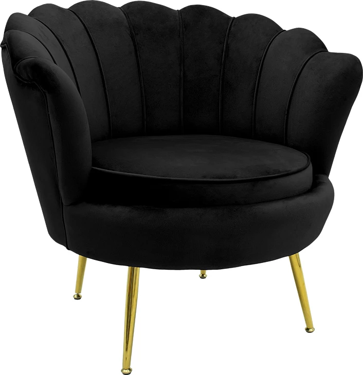 Fotel Daimon kadife zi-ari 79x74x78cm