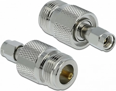 Adapter DeLOCK N femër në RP-SMA mashkull, 50 Ω, gri