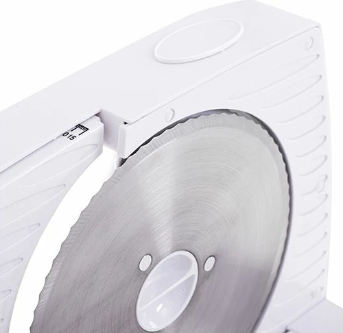 Prerëse ushqimi elektrike ADLER AD4703 150W teh inox 170mm rregullim 0-15mm, e bardhë
