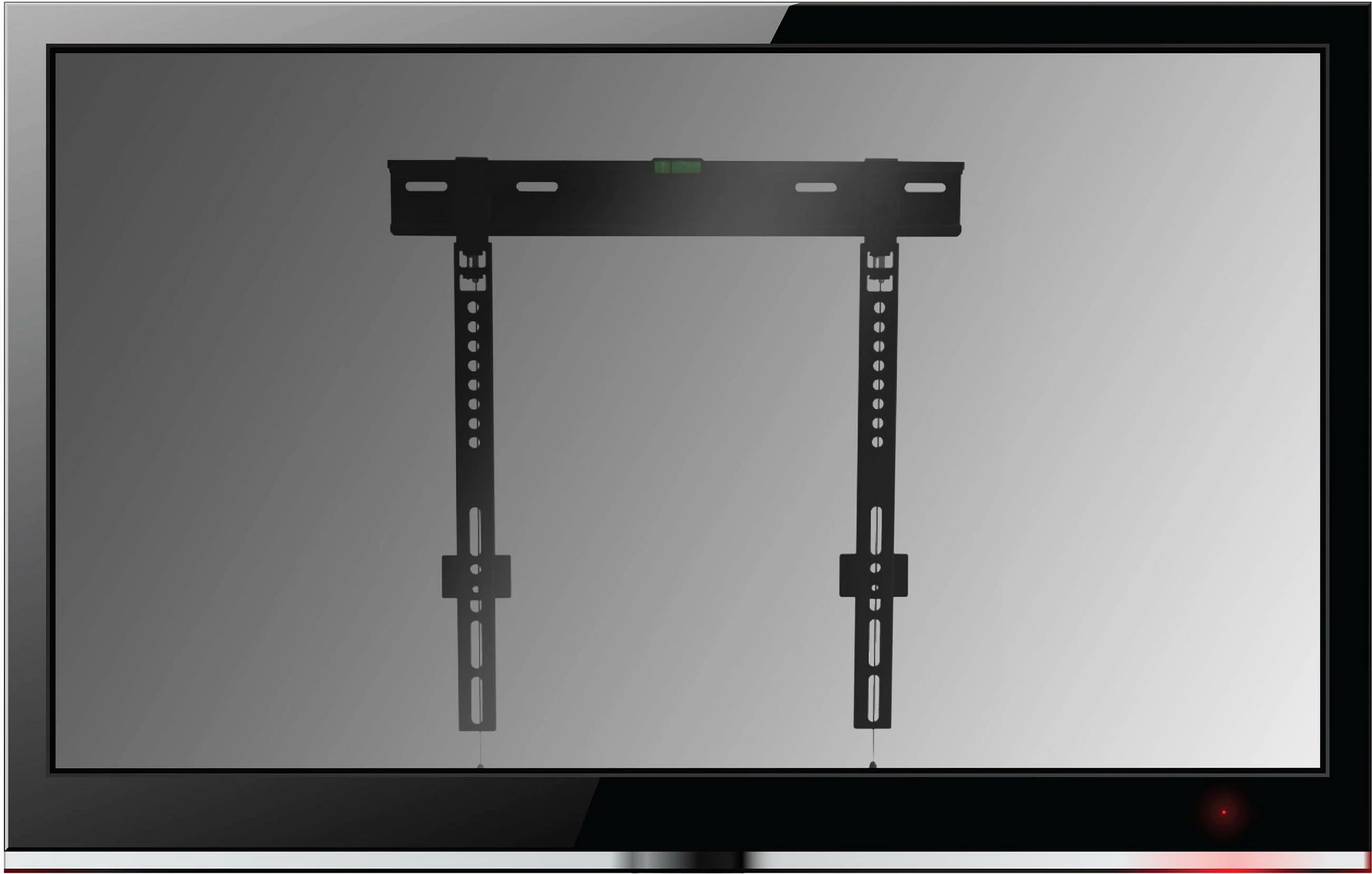 Mbajtëse muri për TV Equip, 32"-55", fikse, VESA 200x200-400x400, 55 kg, e zezë