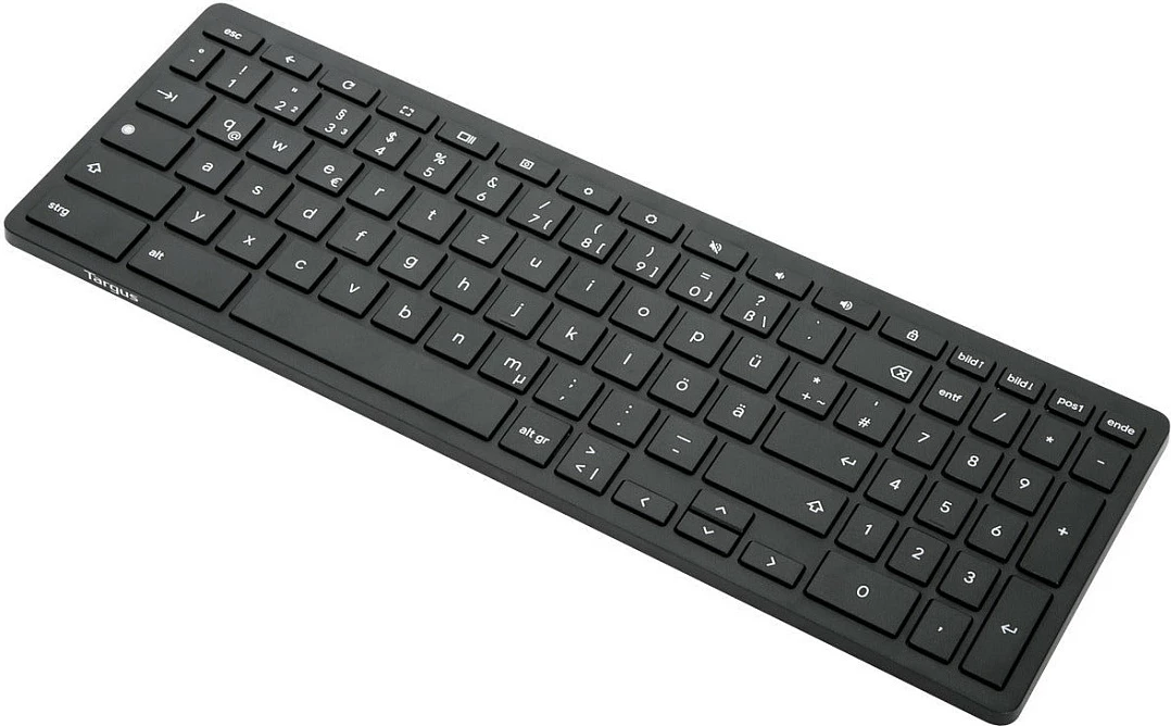 Tastierë Targus Works with Chromebook, Bluetooth, Full-size, QWERTZ, gjermanisht, e zezë