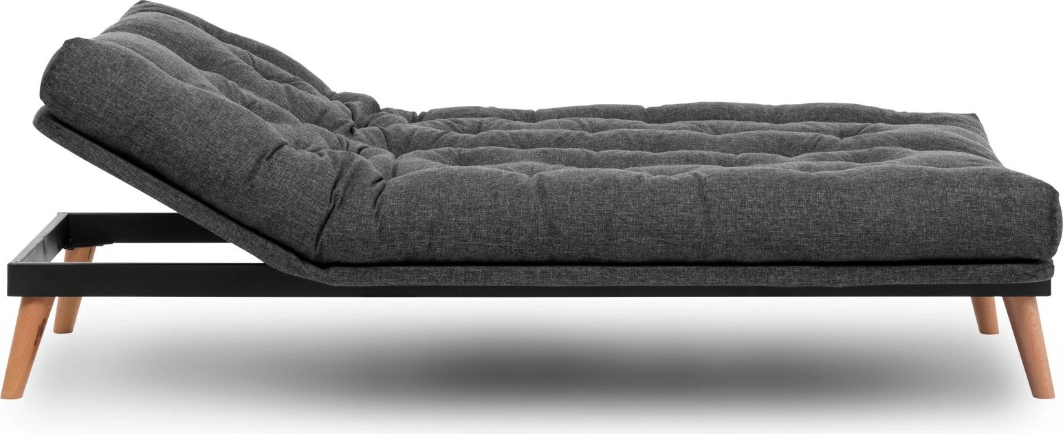 Divan-krevat treshe, Atelier del Sofa, Saki, ngjyrë gri e errët