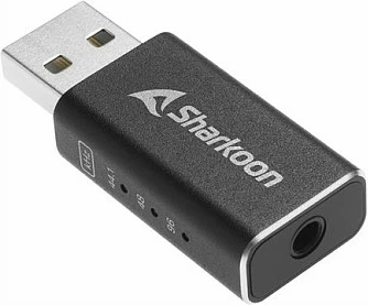 USB DAC Sharkoon Gaming DAC Pro S, USB-A në 3.5mm, 96kHz/24-bit, 2V, i zi