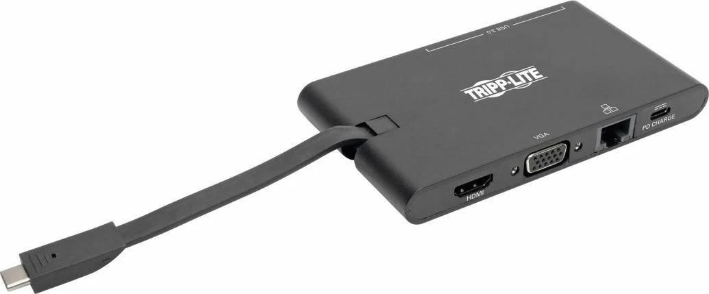 Dock station USB-C Tripp Lite U442-DOCK3-B, 1x HDMI, Gigabit LAN, 2x USB 3.0, 2x USB-C, lexues SD/microSD, e zezë