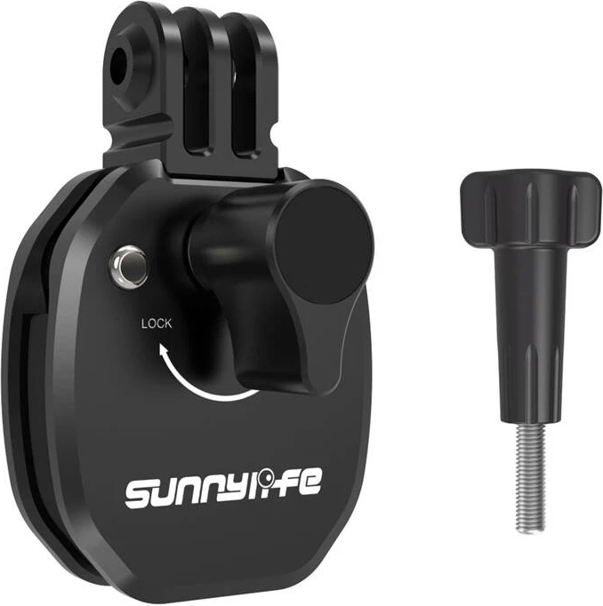 Mbajtës për kamera sportive Sunnylife ZJ846 për motoçikletë, alumini, i zi