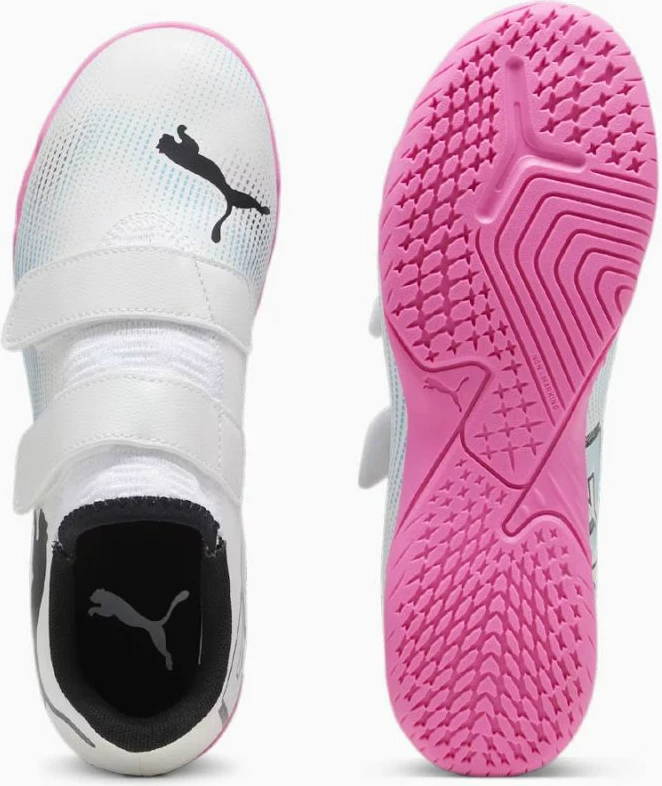Atlete futbolli për fëmijë Puma Future 7 Play IT Jr, të bardha