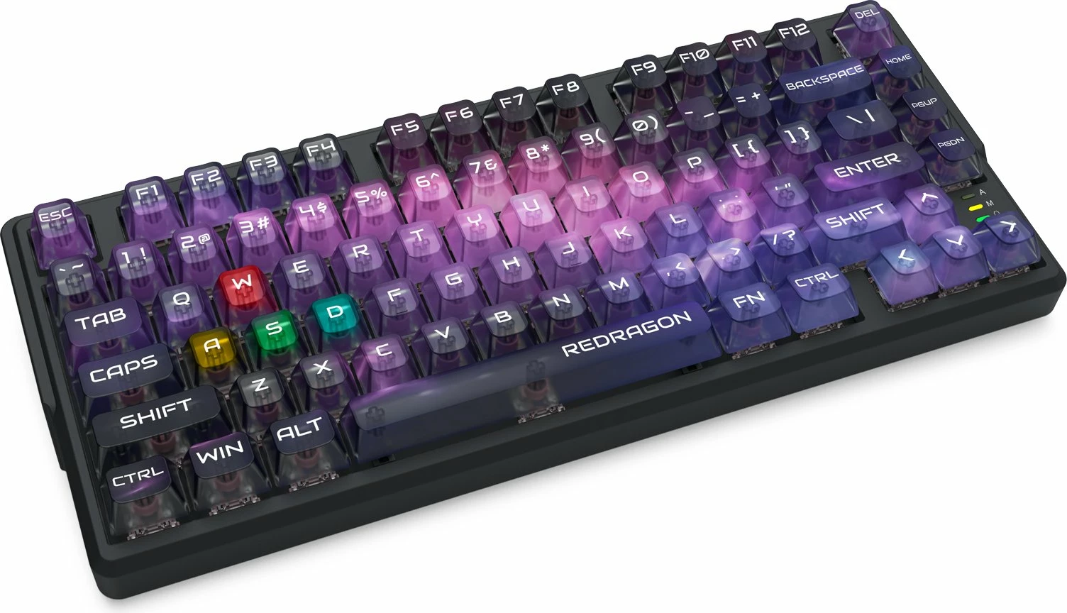 Tastierë gaming Redragon BARTLETT K767-WL-M, magnetic ultraMag, wired/wireless (USB-C/BT/2.4GHz), RGB, bateri 4000 mAh, US layout, pa numpad, e zezë