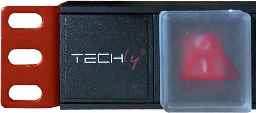 Shirit fuqie për kabinet Techly, 102635, 1U, me 8 priza Schuko dhe kabllo 3m C20