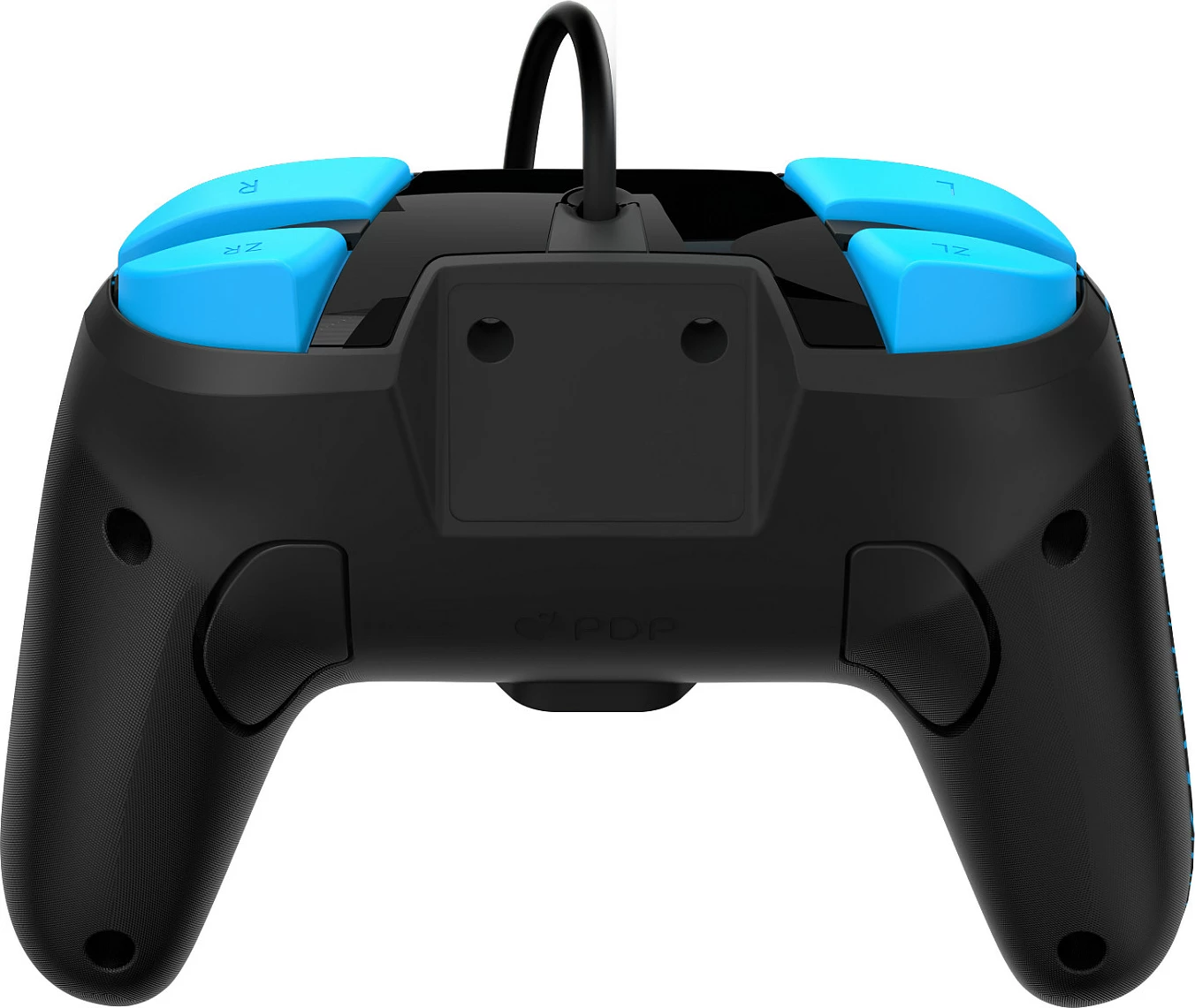 Gamepad PDP REMATCH GLOW Sheikah Shoot, kontrollor me kabllo USB 3m për Nintendo Switch/Switch Lite/Switch OLED, zi/kaltër