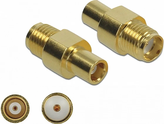 Adapter RF DeLOCK 89958, SMA/MCX, 50Ω, i artë