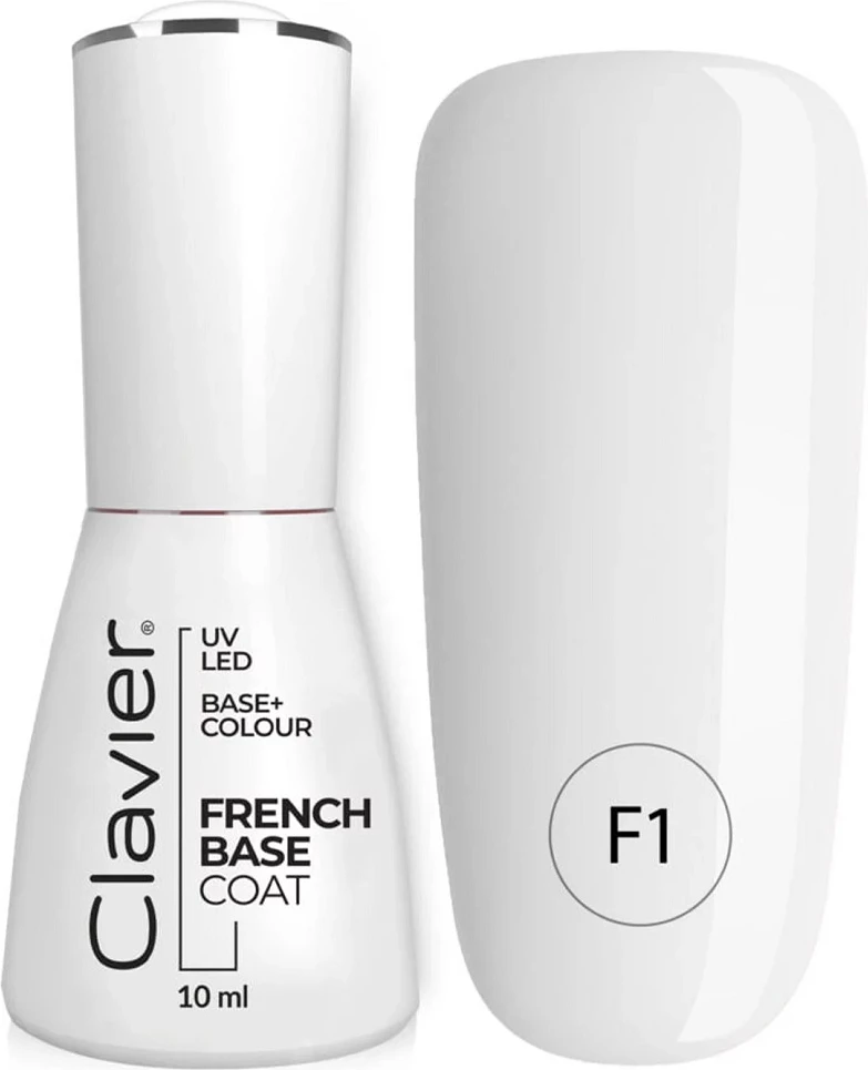Bazë hibride për thonj Clavier Luxury French Base F1 Milky Way 10ml