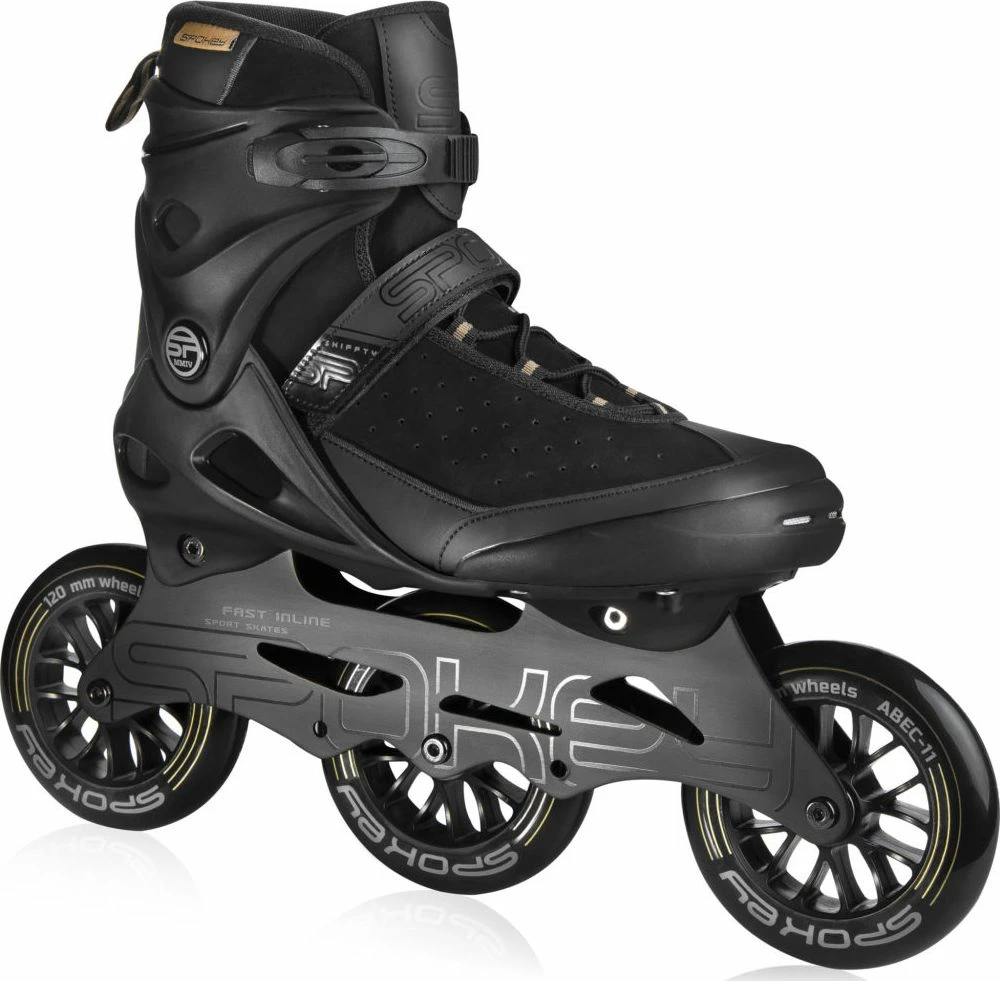 Patina inline speed Spokey Shiffty Pro ABEC 11, 3x120 mm, size 38, black