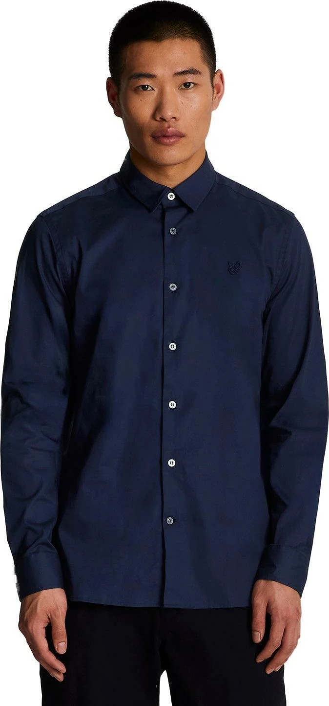 Këmishë për meshkuj Lyle & Scott LW1115TON, e kaltër e errët [Madhësia: L]