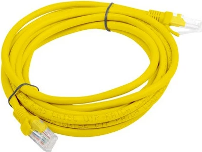 Patchkord Lanberg PCU5-20CC-0300-Y, Kat5e, 3m, 10 copë, Verdhë