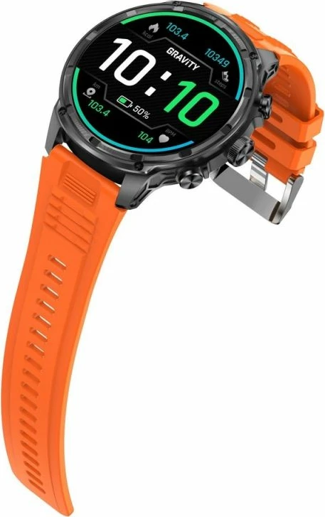 Smartwatch për meshkuj Gravity GT41-4, rrip i zi + byzylyk