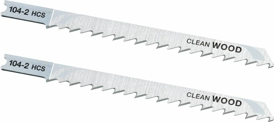 Teh zëvendësues për sharrë Jigsaw U-shank 104-2 HCS për dru, set 2 copë