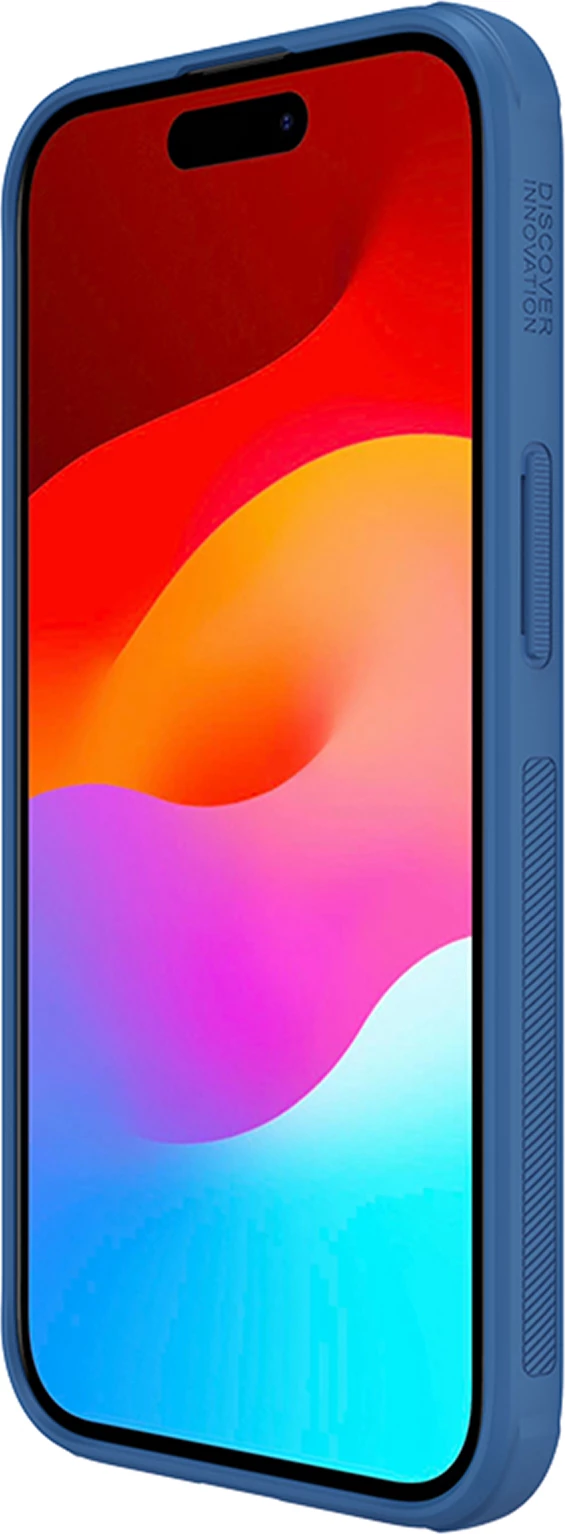 Mbështjellës Nillkin Super Frosted Shield Pro për iPhone 15 Plus, Blu